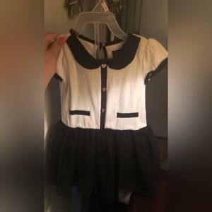 Black and white 12-18M dress